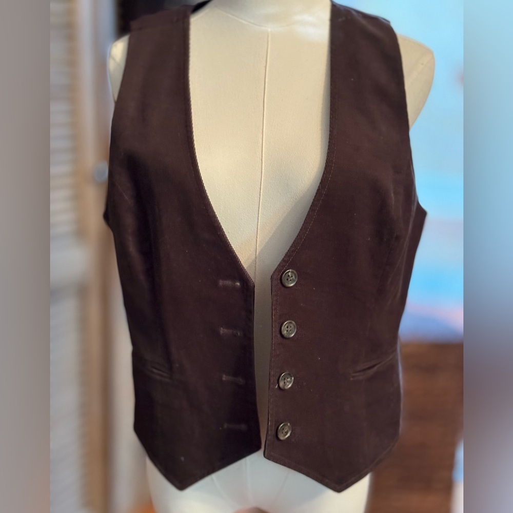 LOFT Dark Brown Vest